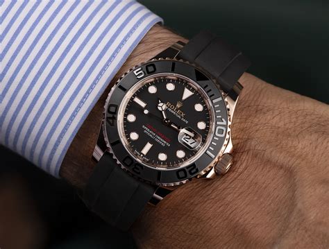 rolex yacht master black rose gold|rose gold rolex yachtmaster 40mm.